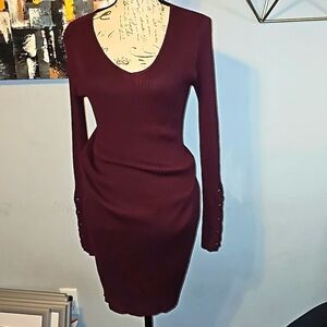 No Boundaries size‎ Large Burgundy Bodycon Dress